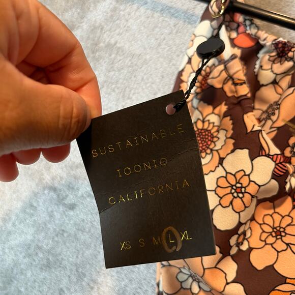 Skatie Women’s Swim Bottoms Byron Print‎ 70s Floral Print Size Large New - Picture 5 of 6